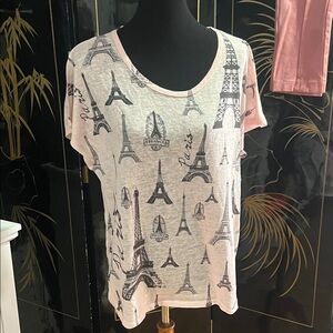 Paris Print Women's Top